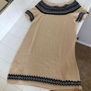 BCBG wide collar knitted dress